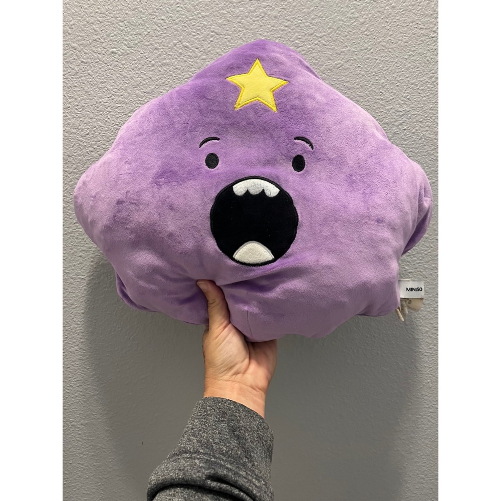 Miniso Adventure Time Lumpy Space Princess Plush Pillow Purple Cartoon Network